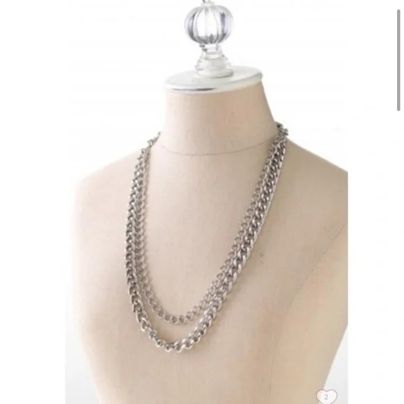 Stella & Dot | Versatile Timeless Elegance⚔️SILVER LUXE Curb Chains Reti… - Picture 2 of 13